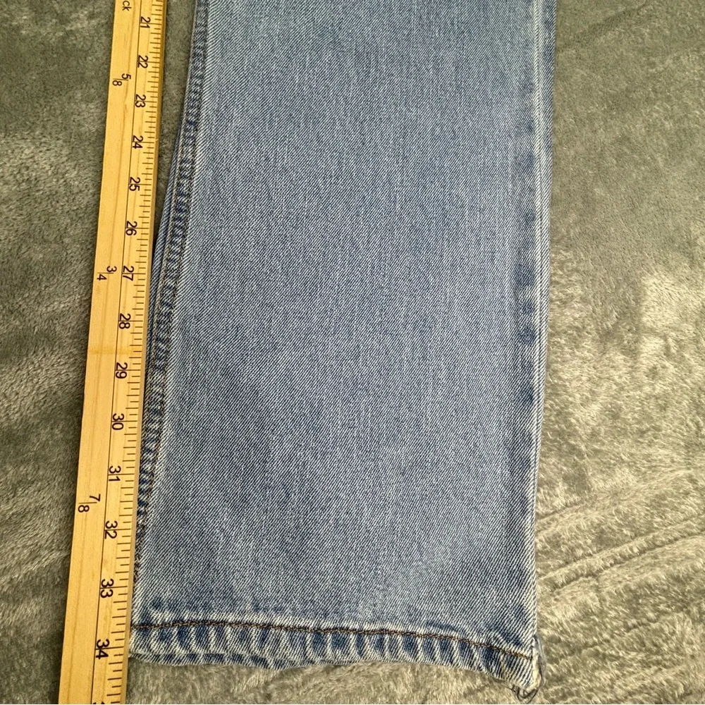Levi's 505 Jeans Mens 36x34‎ Blue Light Wash Y2K Vintage Denim Regular Straight